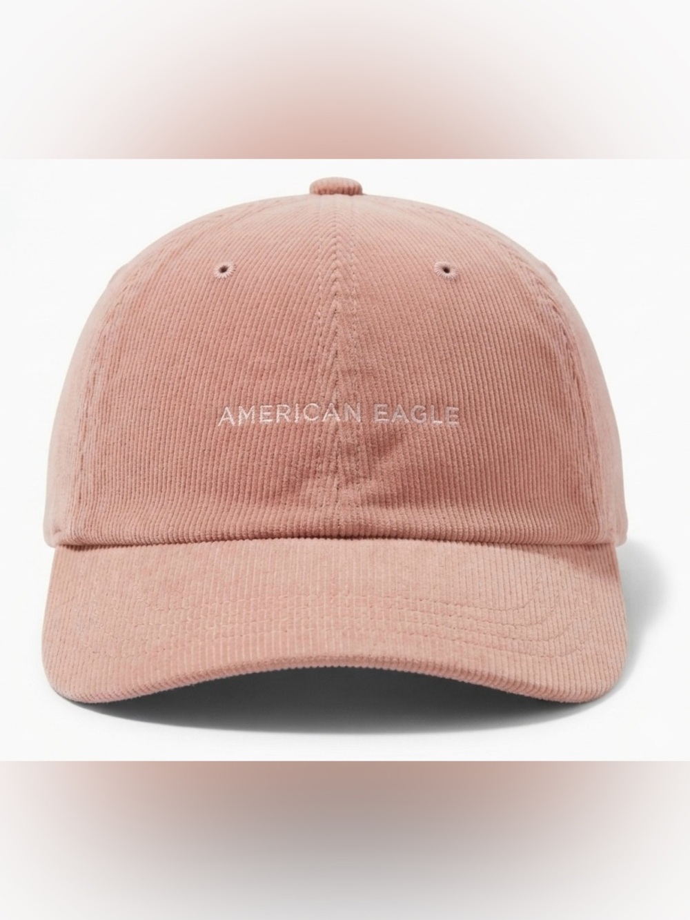 American Eagle Outfitters Blush Peach Corduroy Baseball Cap